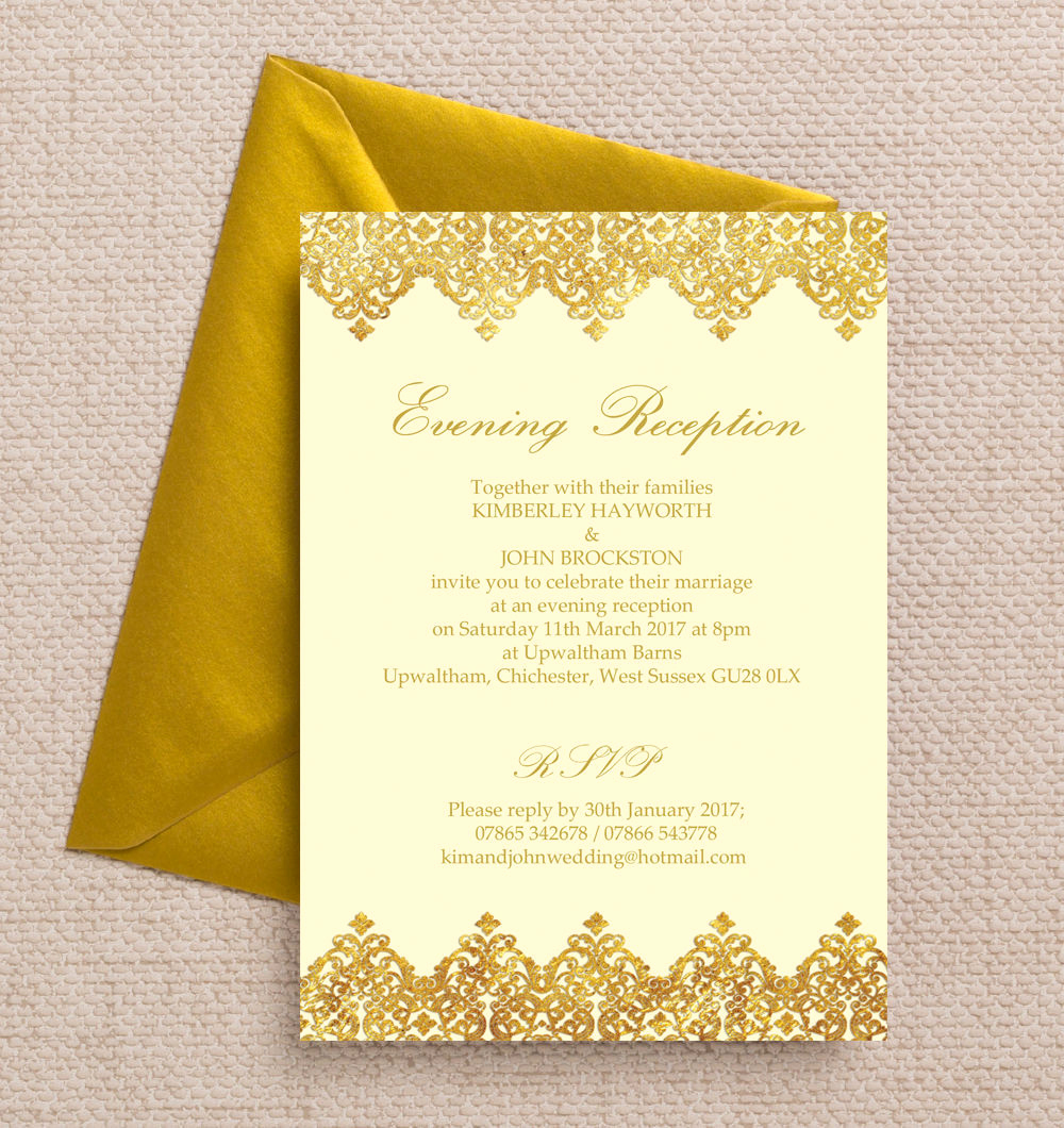 Wedding Reception Invitation Ideas Lovely top 10 Printable evening Wedding Reception Invitations