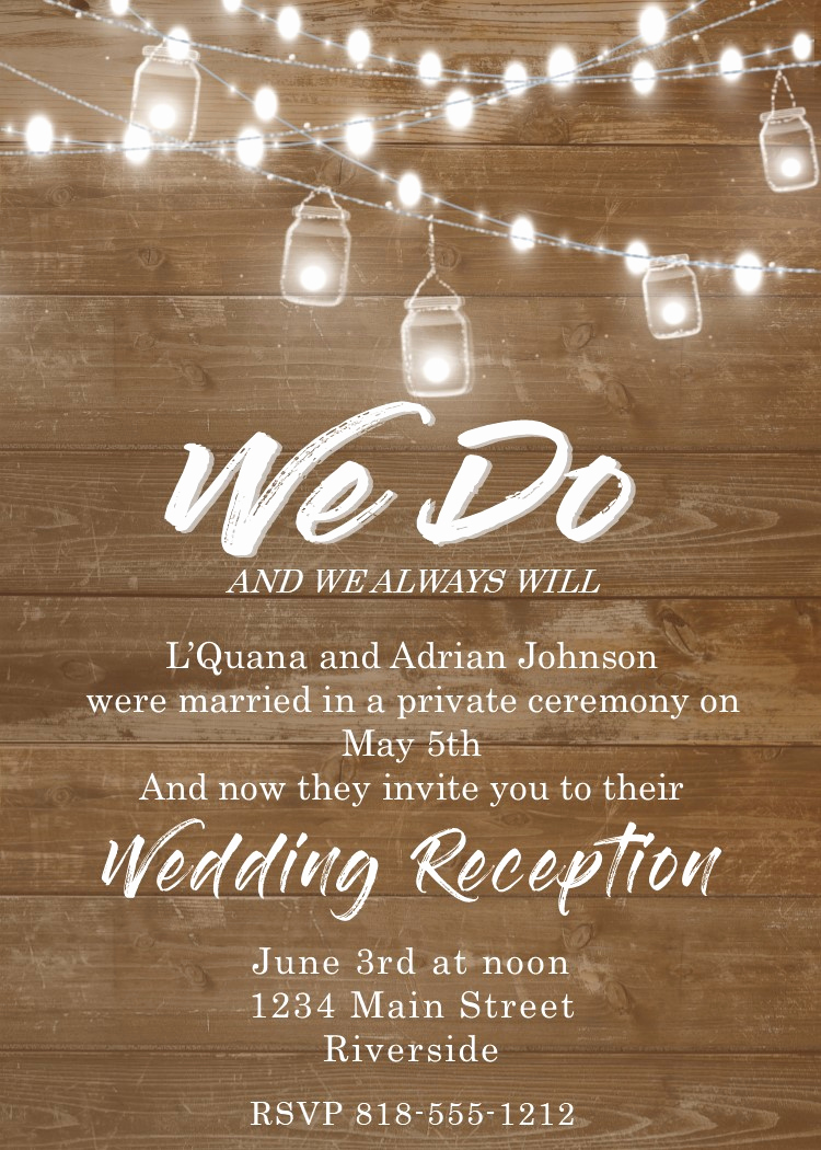Wedding Reception Only Invitation Wording Awesome Elopement Party Invitations Reception Ly Invitations