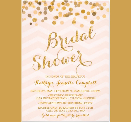Wedding Shower Invitation Template Awesome 33 Psd Bridal Shower Invitations Templates