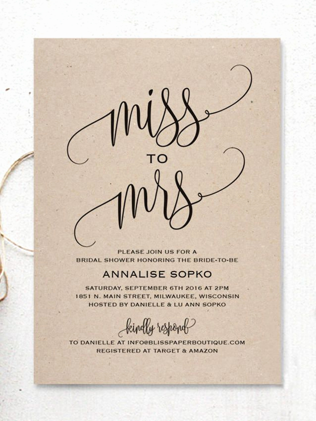 Wedding Shower Invitation Templates Unique Best 25 Bridal Shower Invitations Ideas On Pinterest