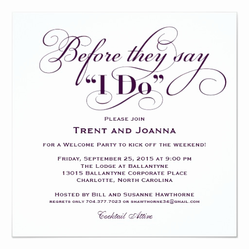 Wedding Welcome Party Invitation Beautiful Wedding Wel E Party Invitation Wedding Vows