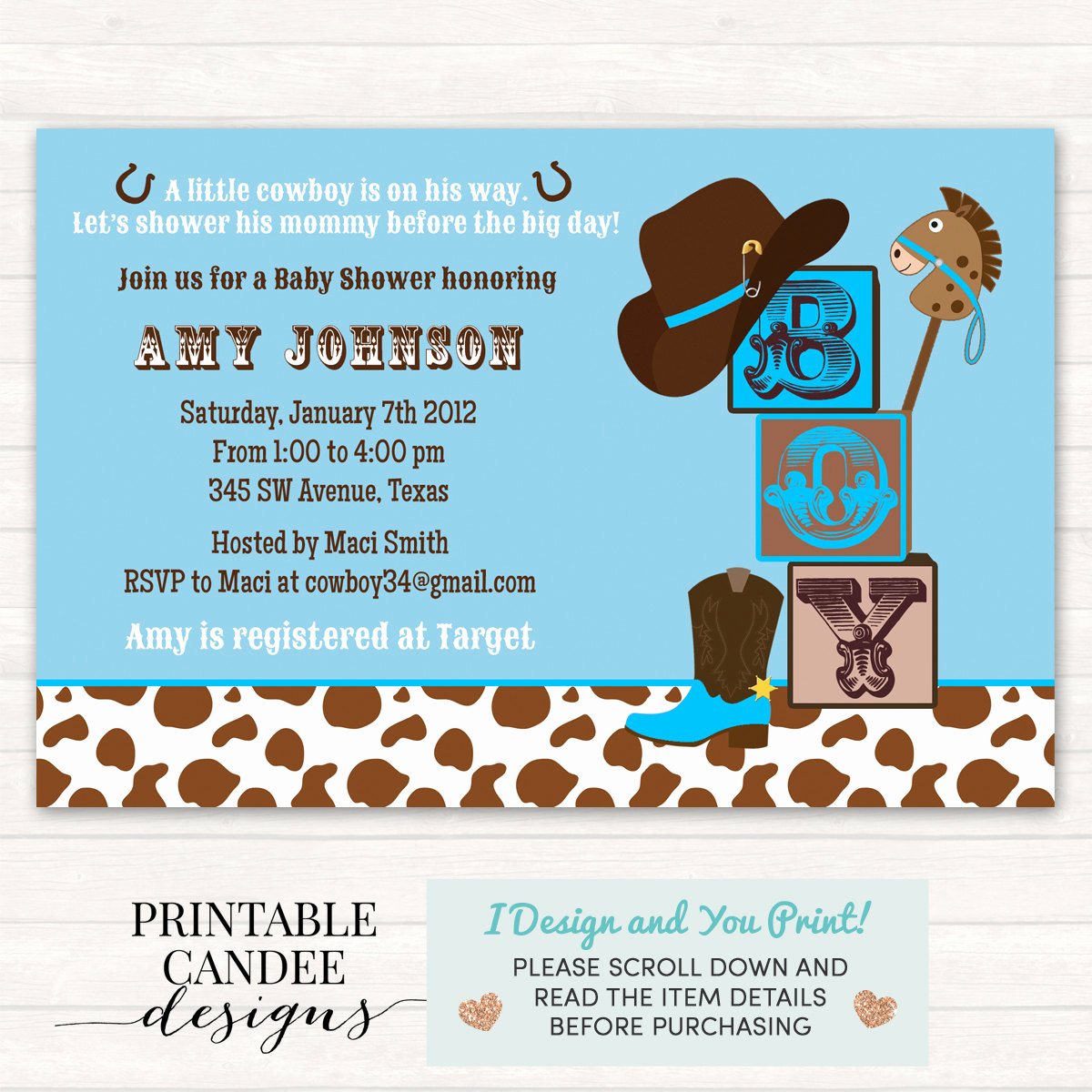 Western Baby Shower Invitation Template Luxury Cowboy Baby Shower Invitation Cowboy Baby Shower Western