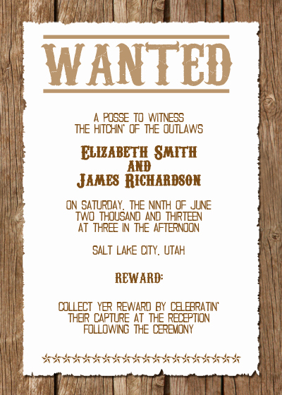 Western Party Invitation Templates Free Elegant Western Wedding Invitations On Pinterest