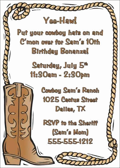 Western theme Invitation Templates Inspirational 25 Best Ideas About Cowboy Party Invitations On Pinterest