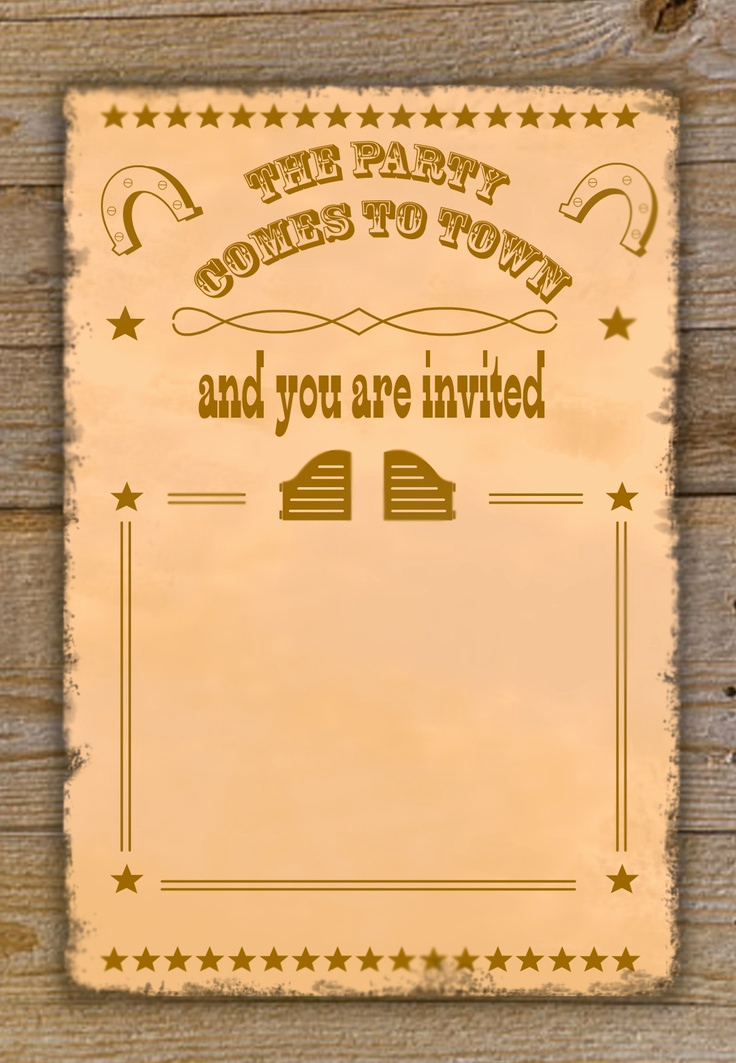 Western theme Invitation Templates Lovely Free Cowboy Birthday Invitations – Free Printable Birthday
