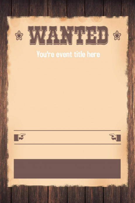 Western theme Party Invitation Template Awesome Wanted Western themed Party Invitation Flyer Template