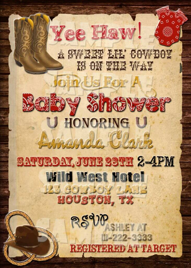 Western themed Invitation Wording Best Of Western Baby Shower Ideas Baby Ideas