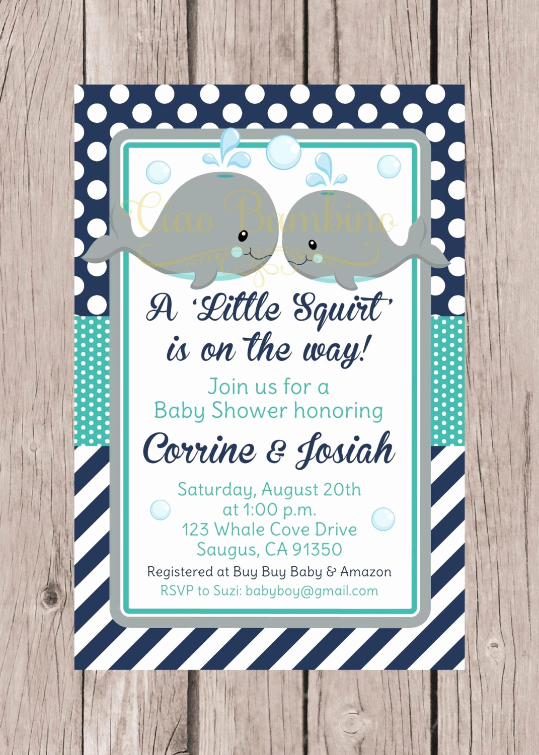 Whale Baby Shower Invitation Awesome Printable Whale Baby Shower Invitation Navy Blue Gray and