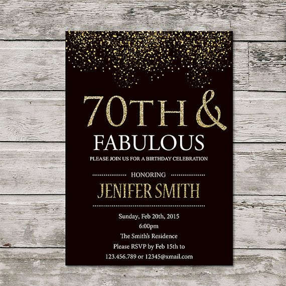 Wording for 70th Birthday Invitation Unique Best 25 70th Birthday Invitations Ideas Only On Pinterest