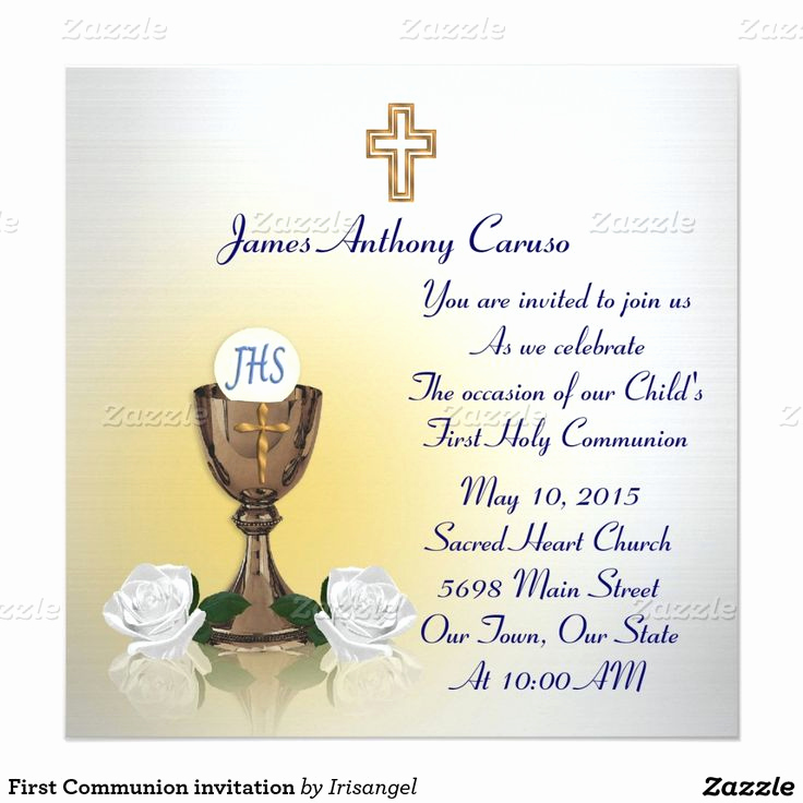 Wording for First Communion Invitation Best Of 17 Best Images About First Munion Invitations and Thank