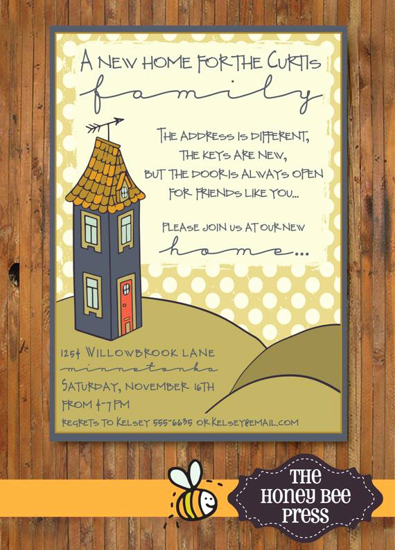 Wording for Open House Invitation Best Of New Home Housewarming Party Invitation New Home Open House