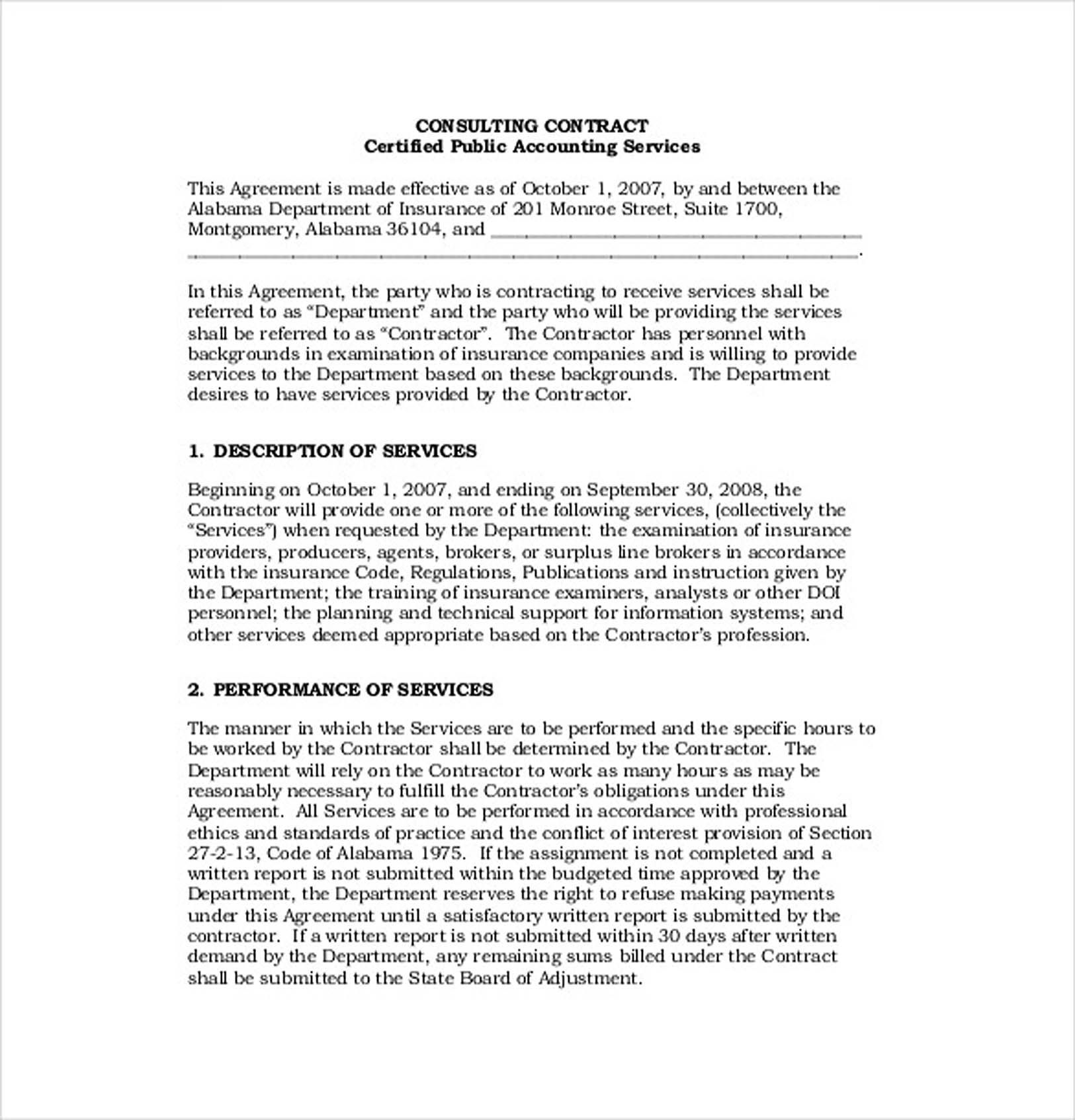 Free Consulting Contract Agreement Template 9 Consulting Agreement Template Understanding About C Contract Template Contract Agreement Accounting Services