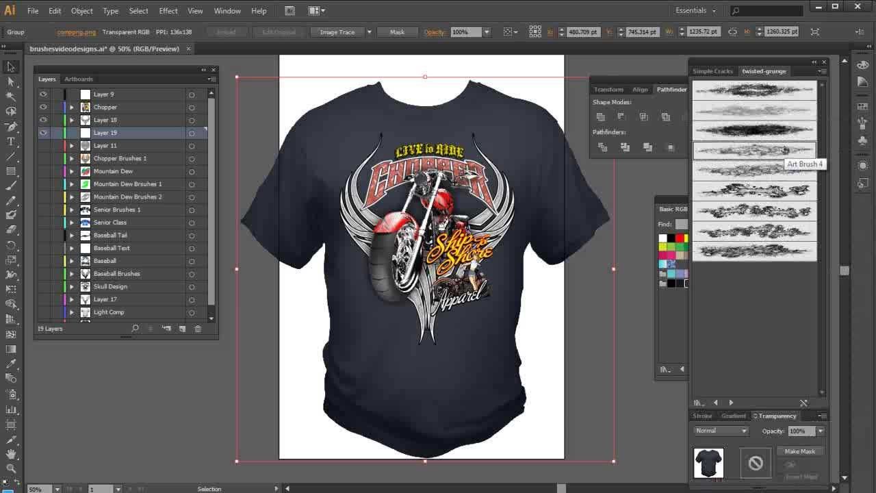 Illustrator Brushes High End Tshirt Design Tutorial Graphic Tshirt Design Tshirt Designs Shirt Template