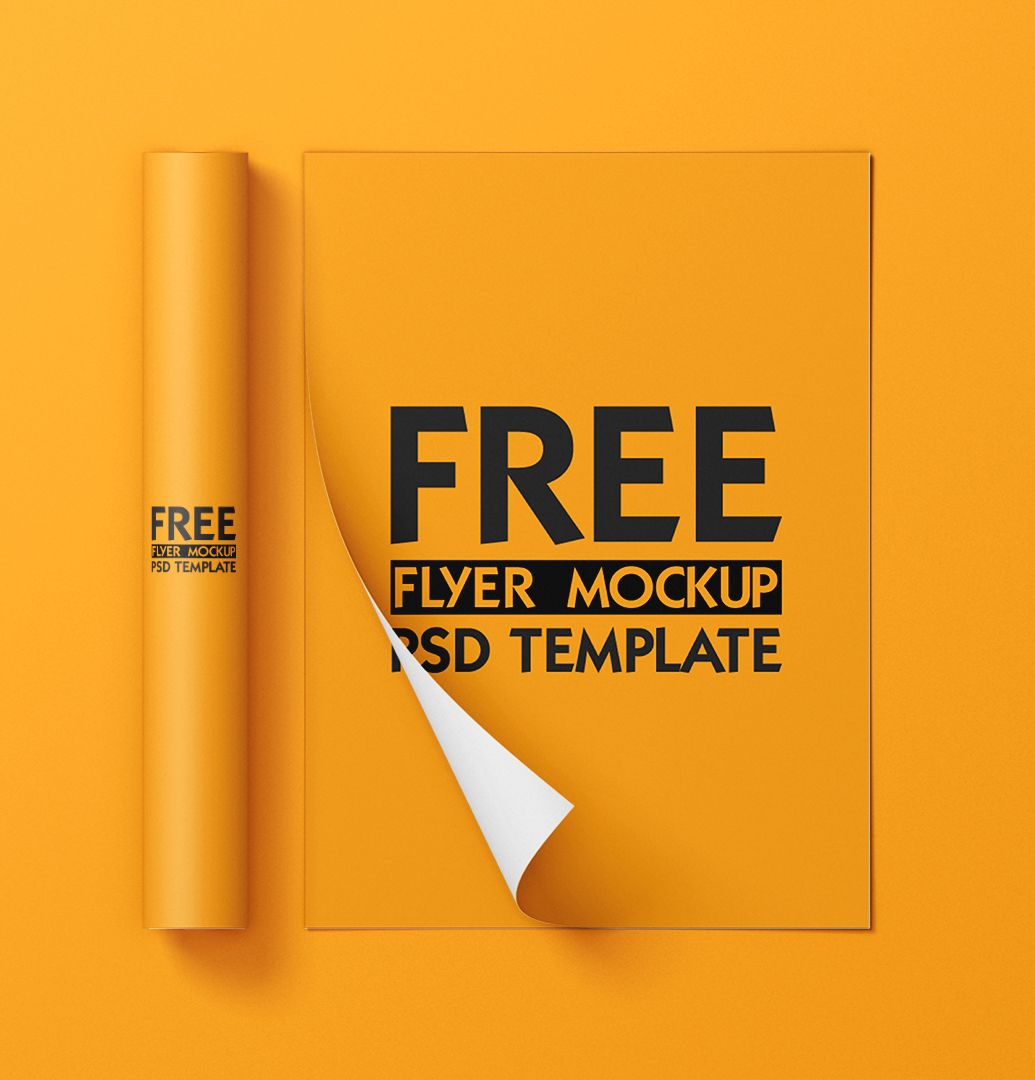 Free Flyer Mockup Psd Template In 2021 Flyer Mockup Psd Flyer Mockup Psd Templates