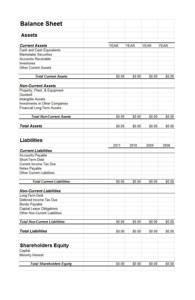 Balance Sheet Templates 15 Free Docs Xlsx Pdf Balance Sheet Template Balance Sheet Personal Financial Statement