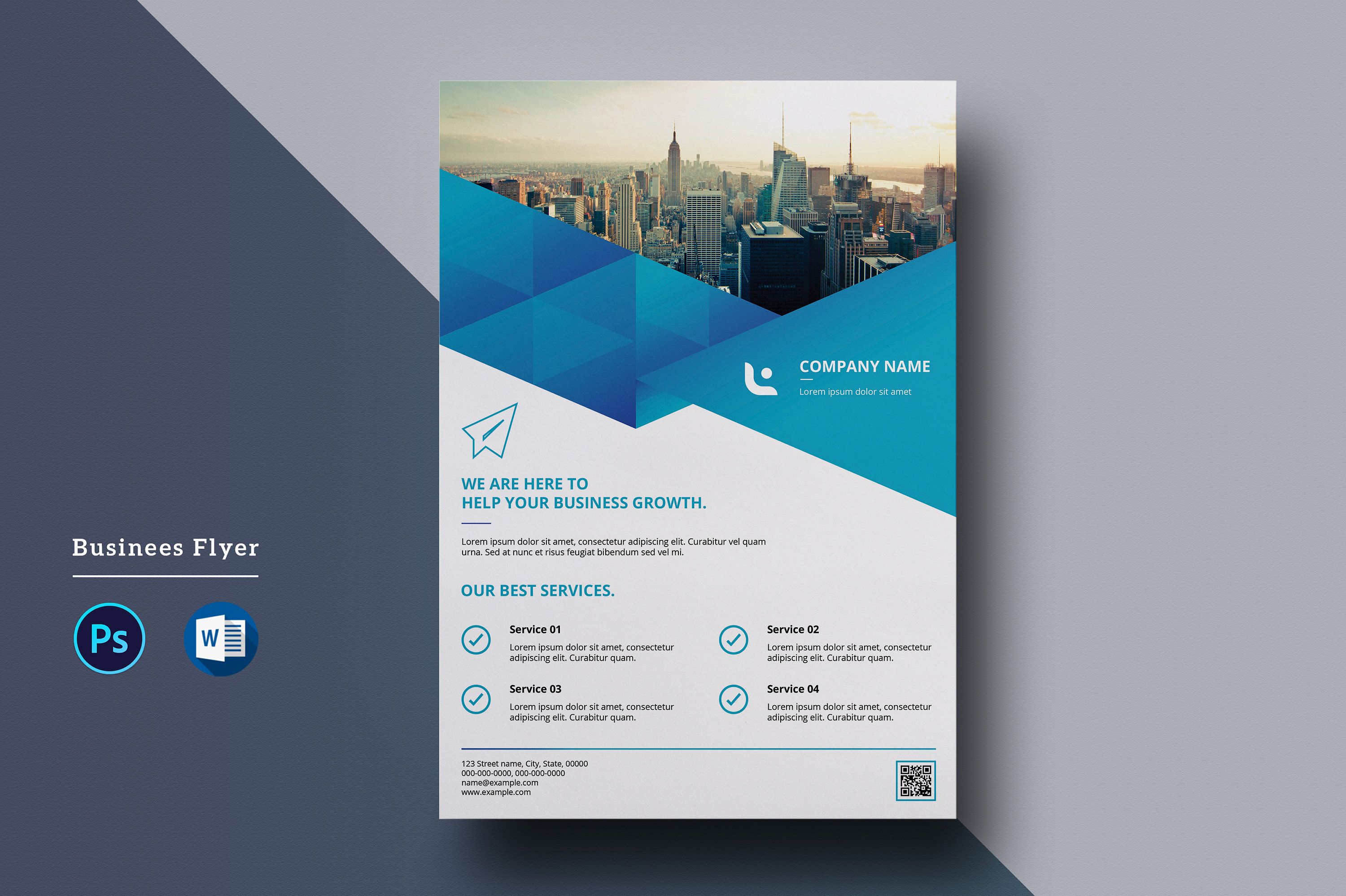Corporate Flyer Template A4 Business Flyer Ms Word And Etsy In 2021 Corporate Flyer Flyer Template Business Flyer Templates