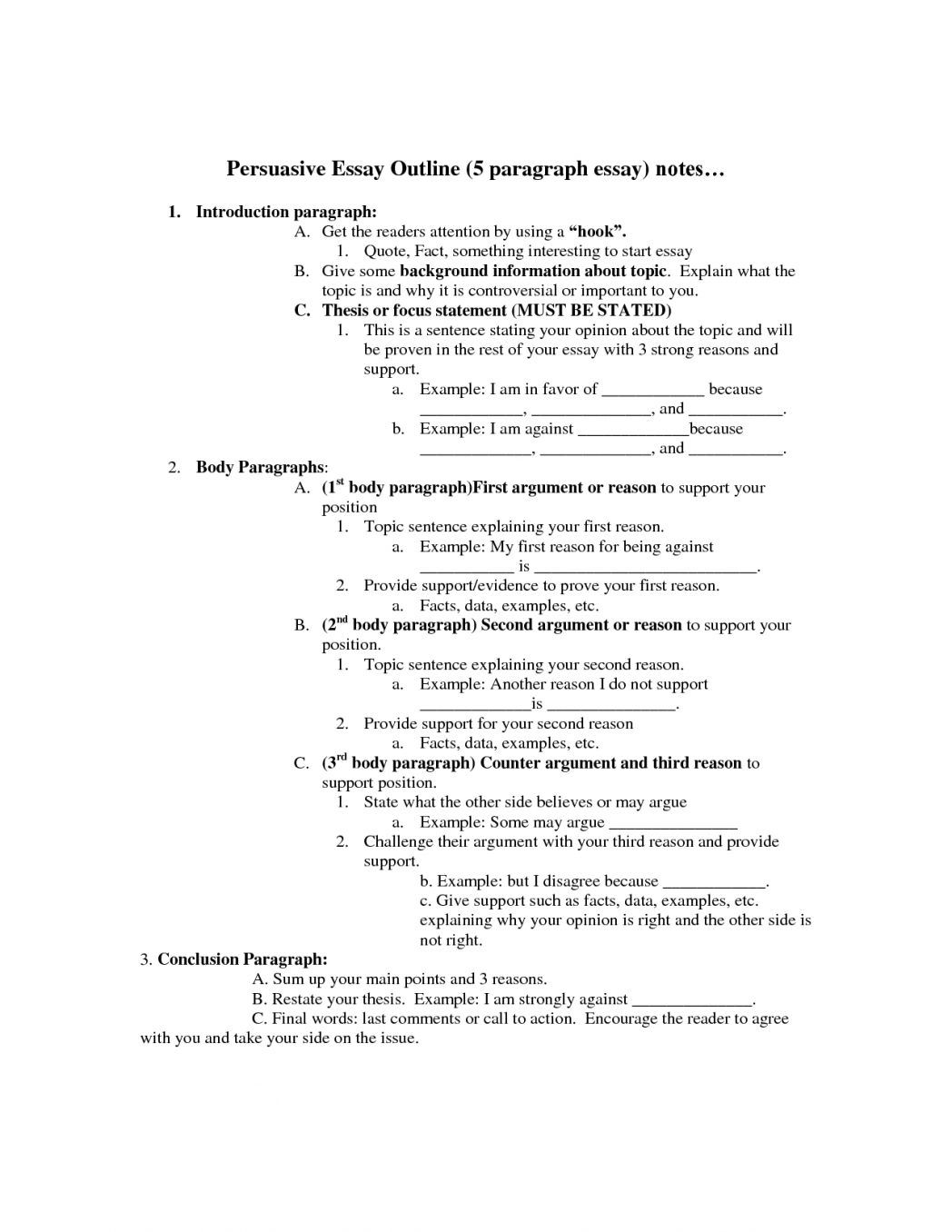 Persuasive Essay Outline College Writings And Essays Format High With 5 Paragraph E Persuasive Essay Outline Argumentative Essay Outline Essay Outline Template