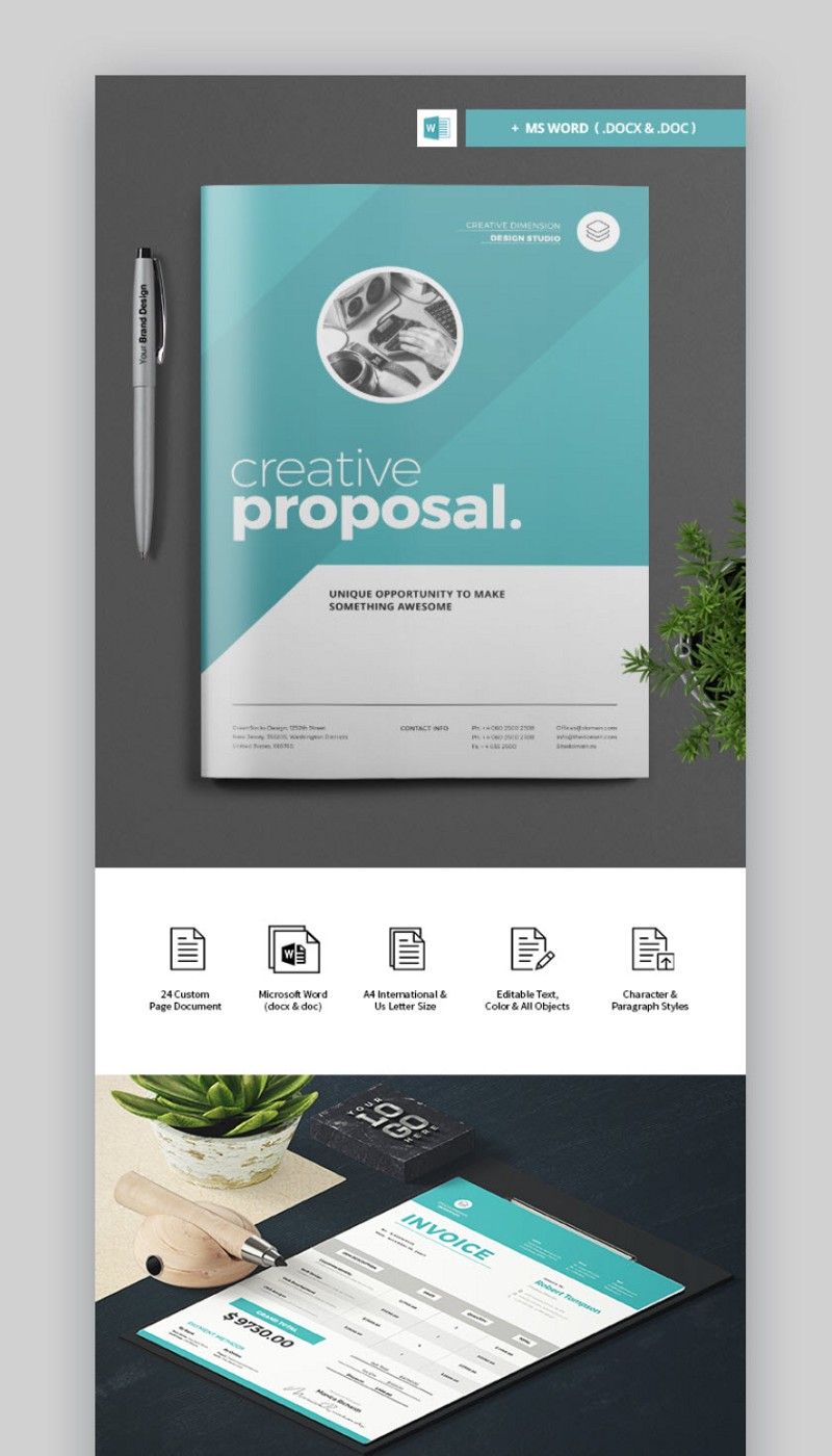 Professional Business Proposal Template With Cover Design Free Business Proposal Template Business Proposal Template Proposal Templates