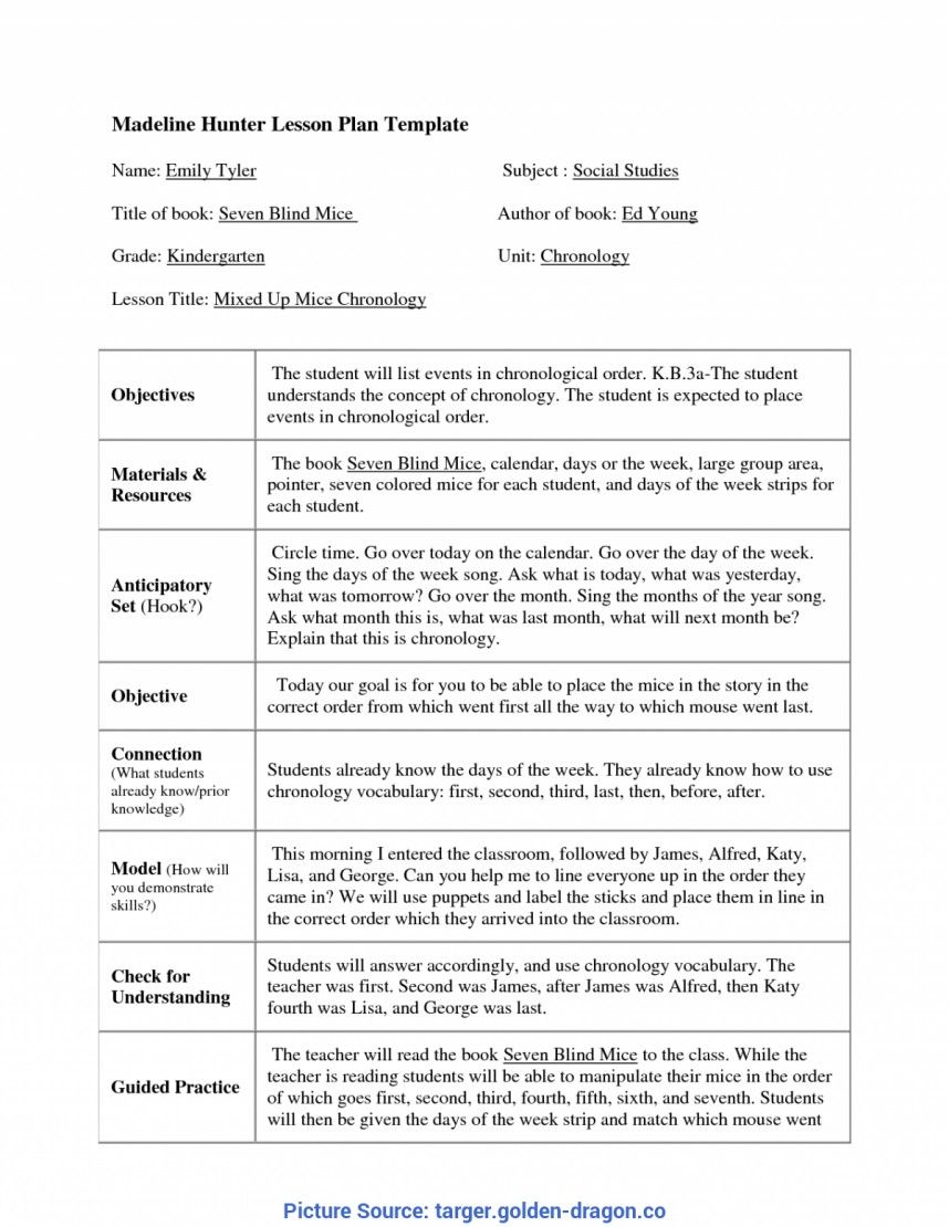 The Amusing Unusual Madeline Hunter Lesson Plan Template Ideas Doc With Madeline Hunter Madeline Hunter Lesson Plan Lesson Plan Templates Lesson Plan Examples