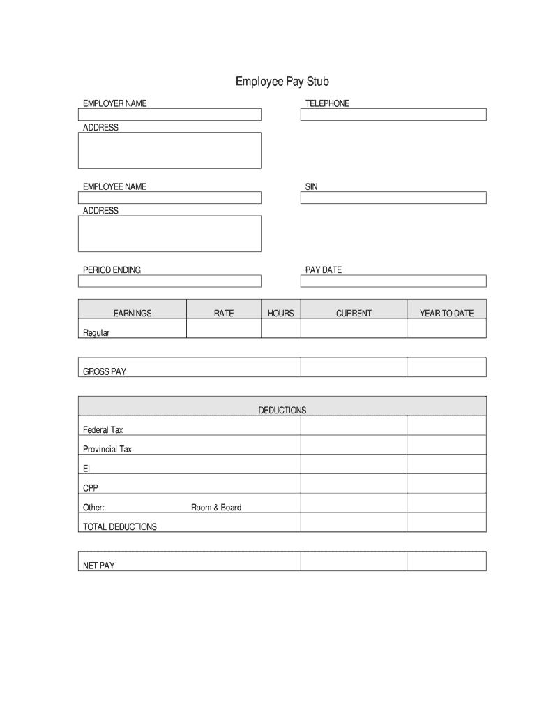 Fillable Pay Stub Pdf Fill Online Printable Fillable Throughout Blank Pay Stub Template Word In 2020 Payroll Template Templates Business Template