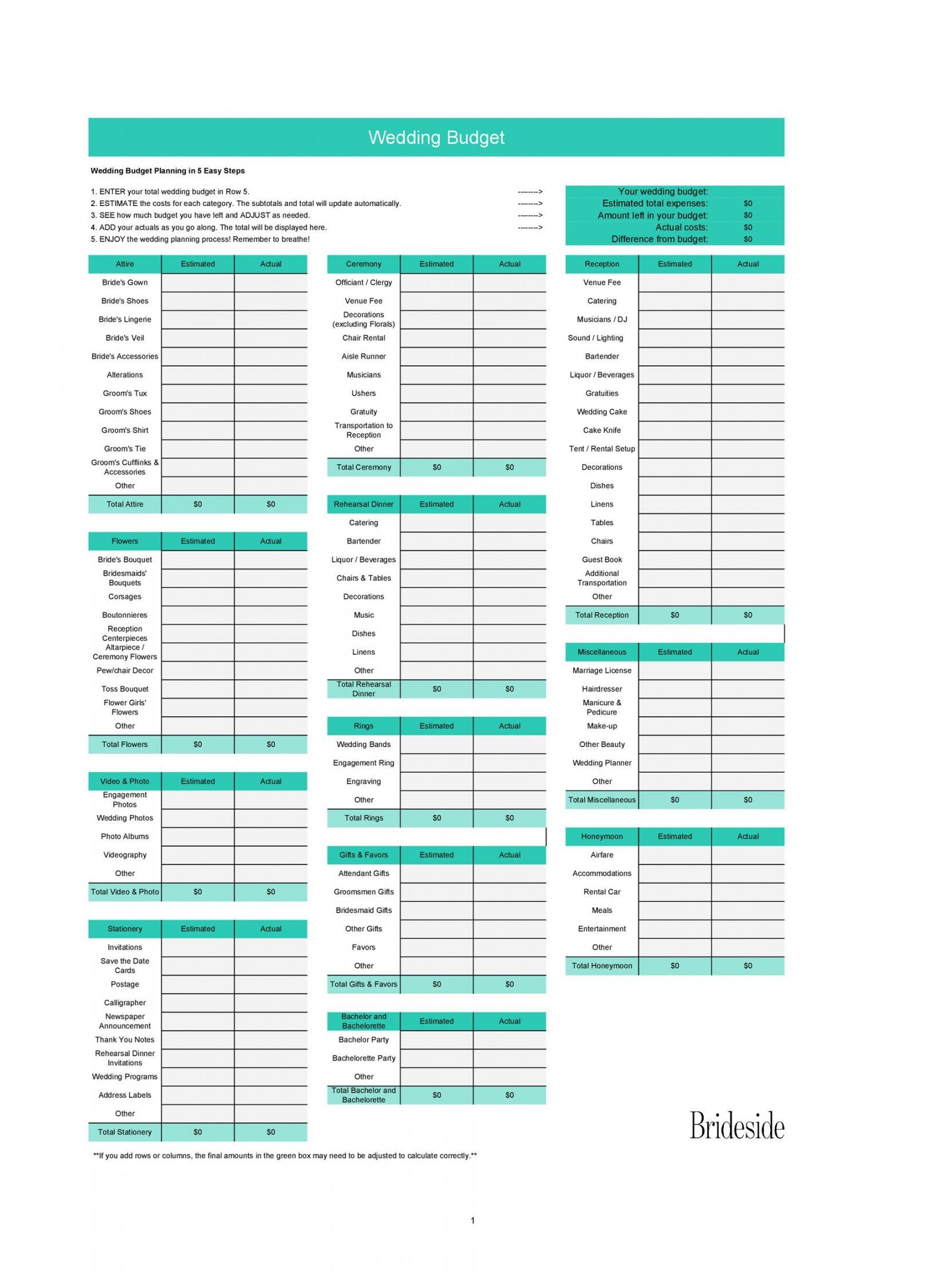 Explore Our Image Of Marriage Budget Template For Free Budget Planner Template Destination Wedding Budget Template Wedding Budget Planner