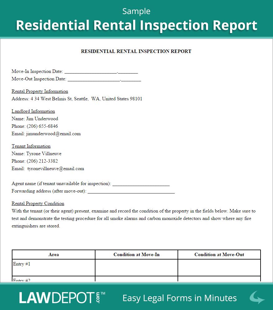 Rental Inspection Report Property Inspection Checklist Inside Property Management Inspection Repo Inspection Checklist Report Template Professional Templates