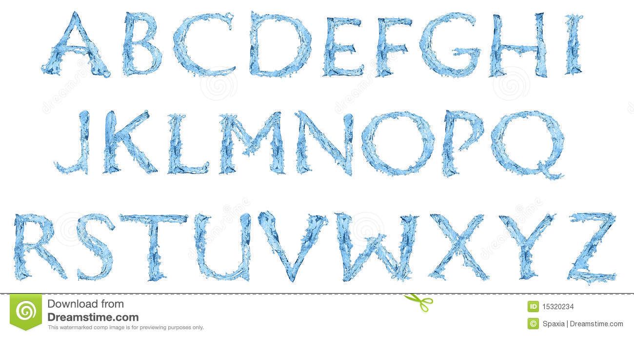Alphabet Made Of Frozen Water Stock Images Image 15320234 Frozen Font Lettering Alphabet Lettering