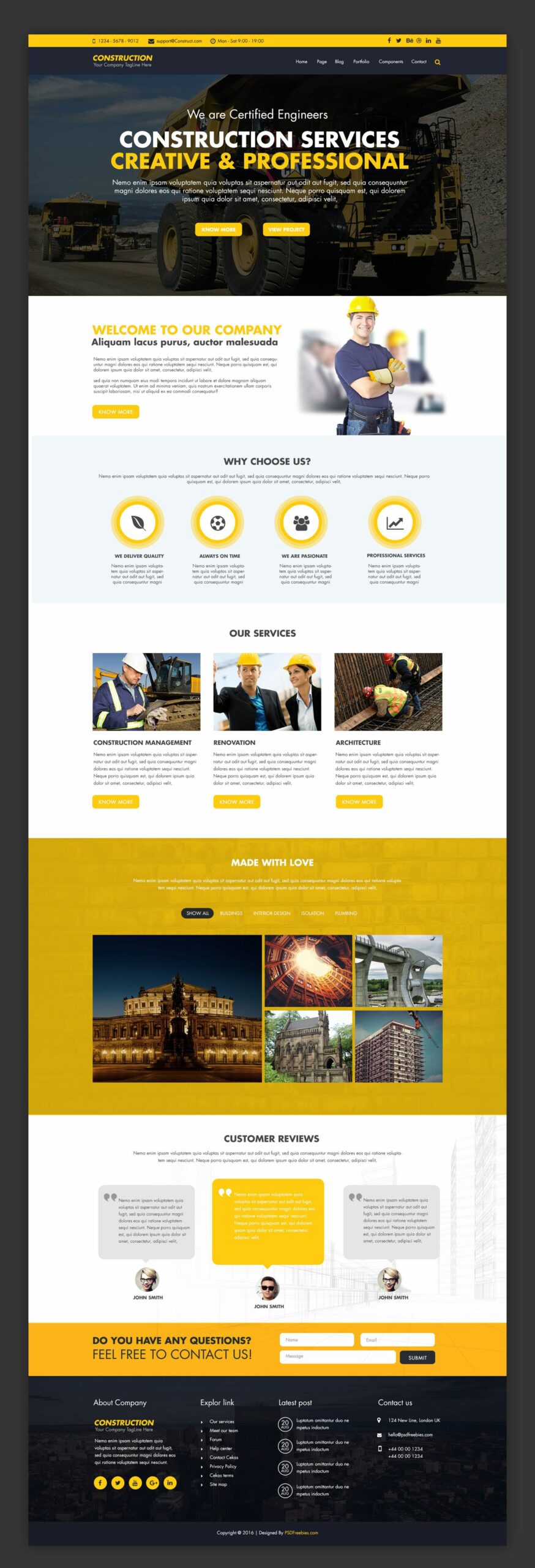 7-creative-contractor-website-free-templates