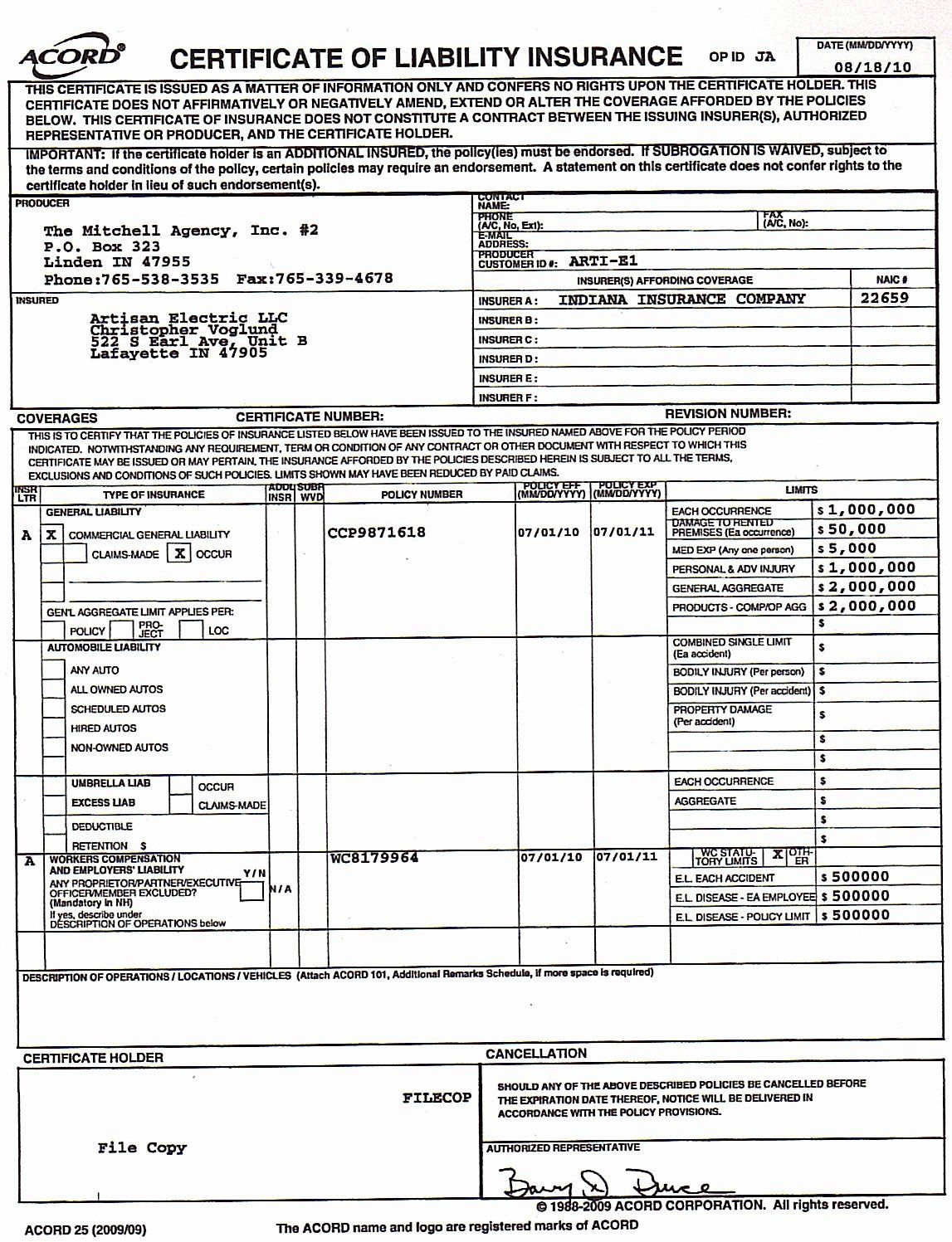 Car Insurance Certificate Template Fresh Liability Insurance Liability Insurance Template Dannybarran Certificate Templates Car Insurance Liability Insurance