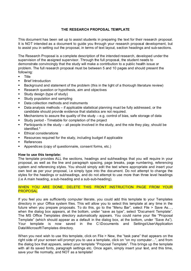 The Research Proposal Template This Document Has Been Set Up To Assist Students In Preparing The T Research Proposal Research Proposal Example Research Writing