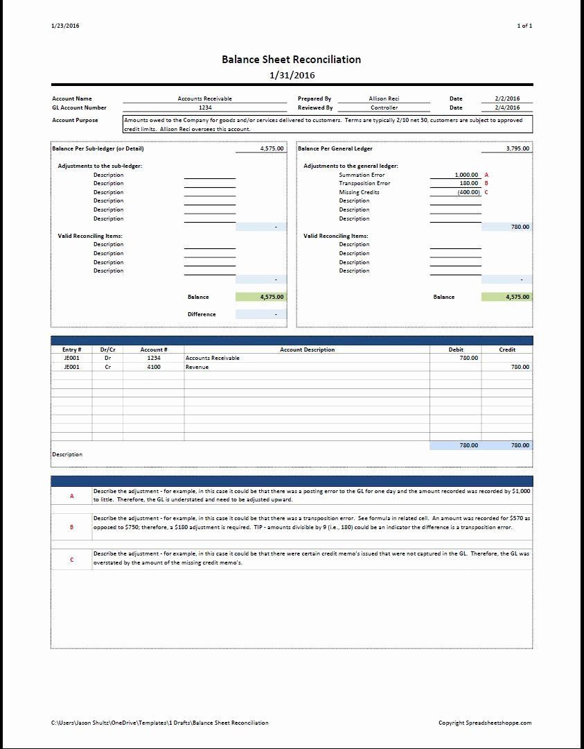 Balance Sheet Reconciliation Template Elegant Balance Sheet Reconciliation Template Spreadshe Balance Sheet Reconciliation Balance Sheet Template Balance Sheet