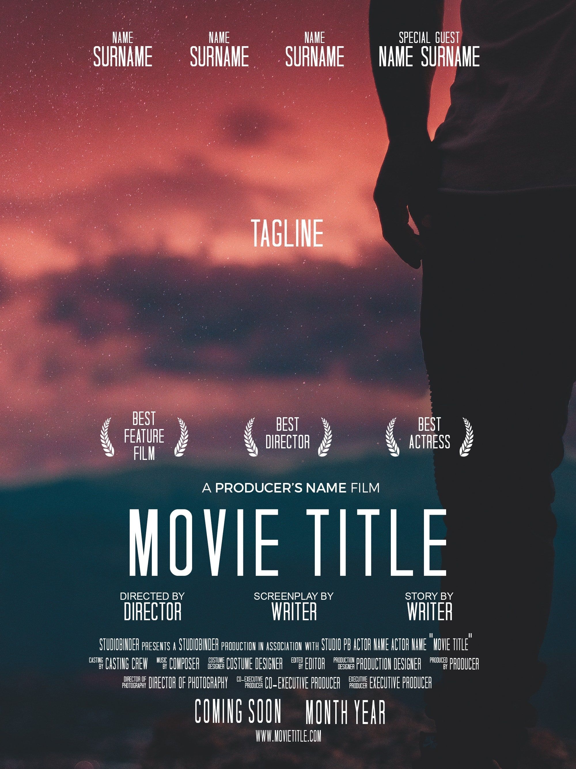 How To Make A Movie Poster Free Poster Template Indie Movie Posters Movie Poster Template Poster Template Free