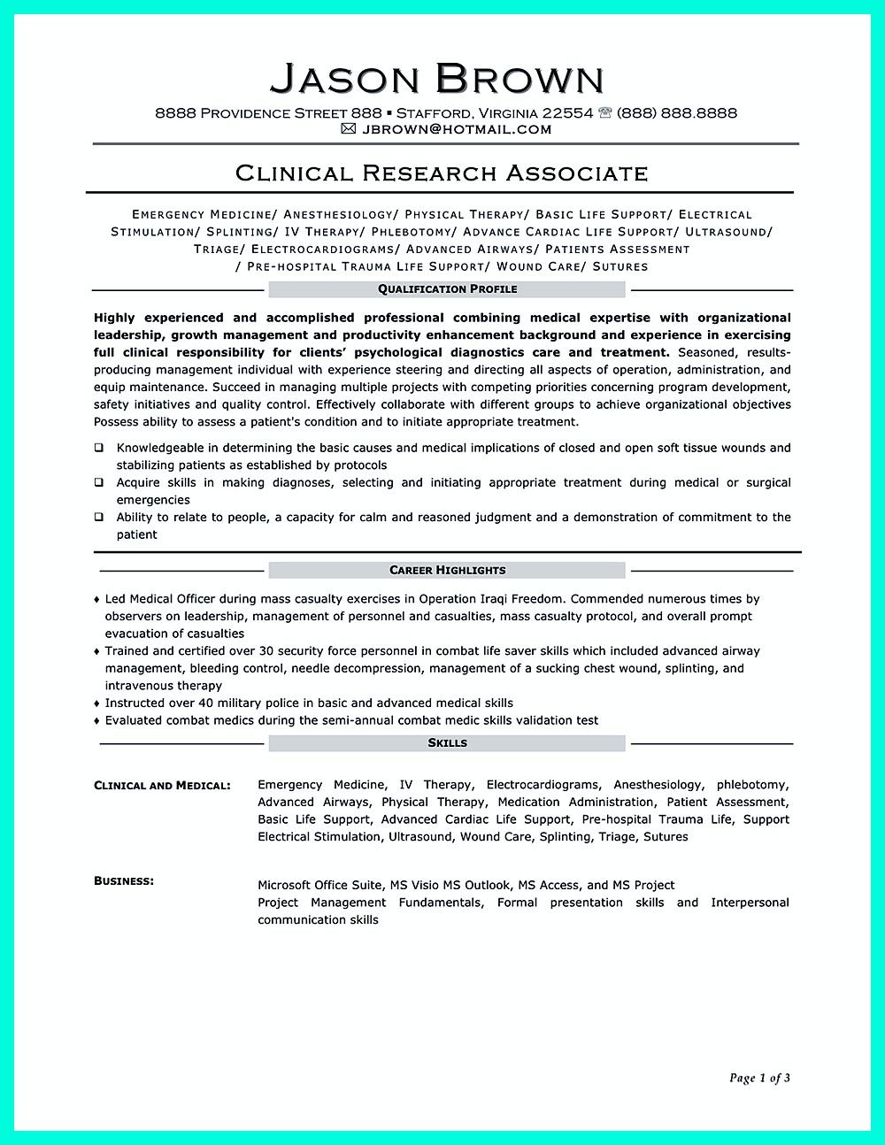 Clinical Research Coordinator Resume Objectives That Are Effective Resume Objective Clinical Research Good Resume Examples