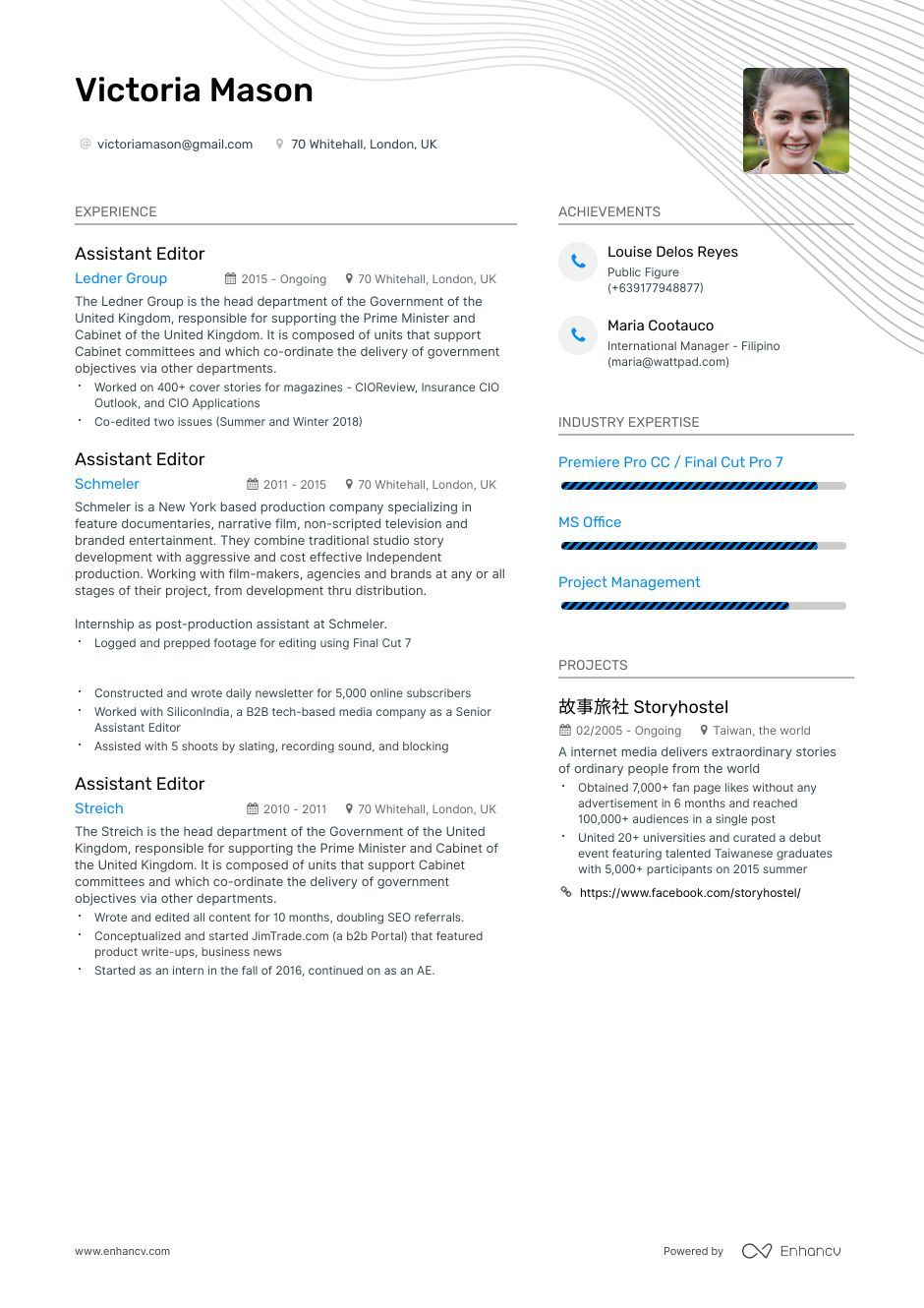 Assistant Editor Resume Example And Guide For 2019 Resume Examples Resume Resume Templates
