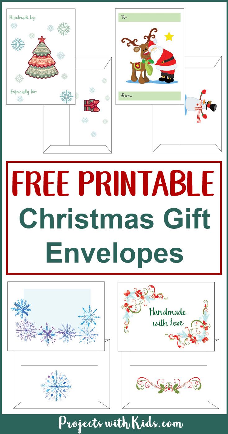 Free Printable Christmas Gift Envelopes Free Christmas Printables Christmas Envelopes Diy Christmas Card Envelopes
