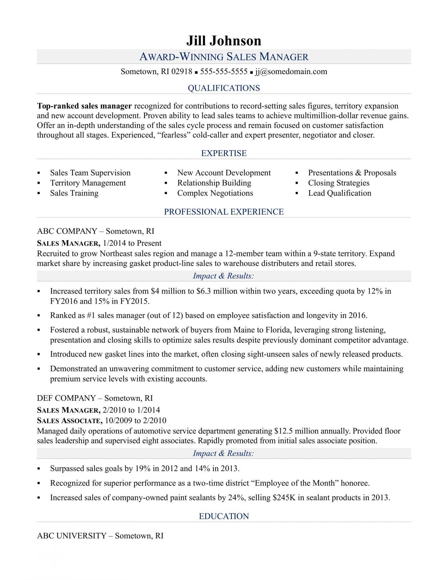 Management Position Resume Template Sales Resume Manager Resume Job Resume Examples