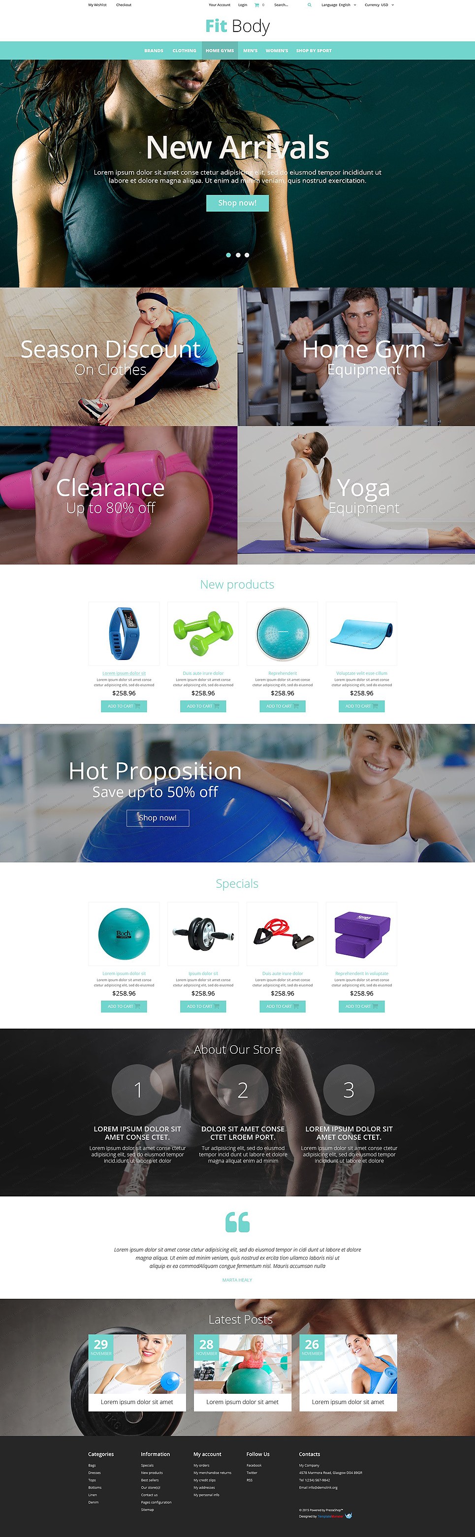 Free Magento Theme For Sports Store Http Www Freetemplatesonline Com Templates Free Magento Theme For Sport Magento Themes Free Web Template Free Web Design
