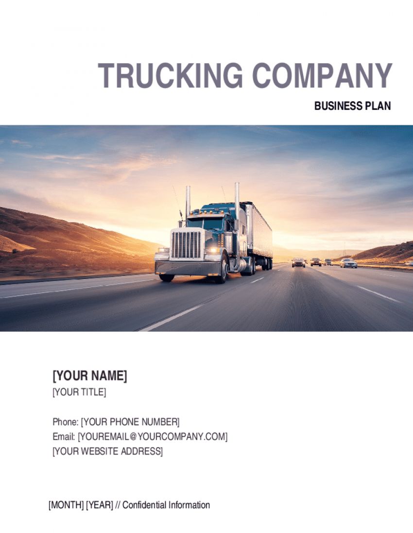 Explore Our Sample Of Trucking Company Policy Template For Free Policy Template Trucking Companies Business Plan Example