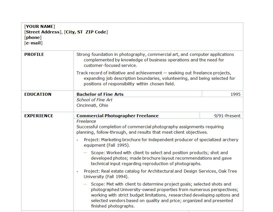 Resume For A Photographer Freelance Photographer Resume Examples Freelance Photographer Resume Photogra Photographer Resume Photography Resume Sample Resume