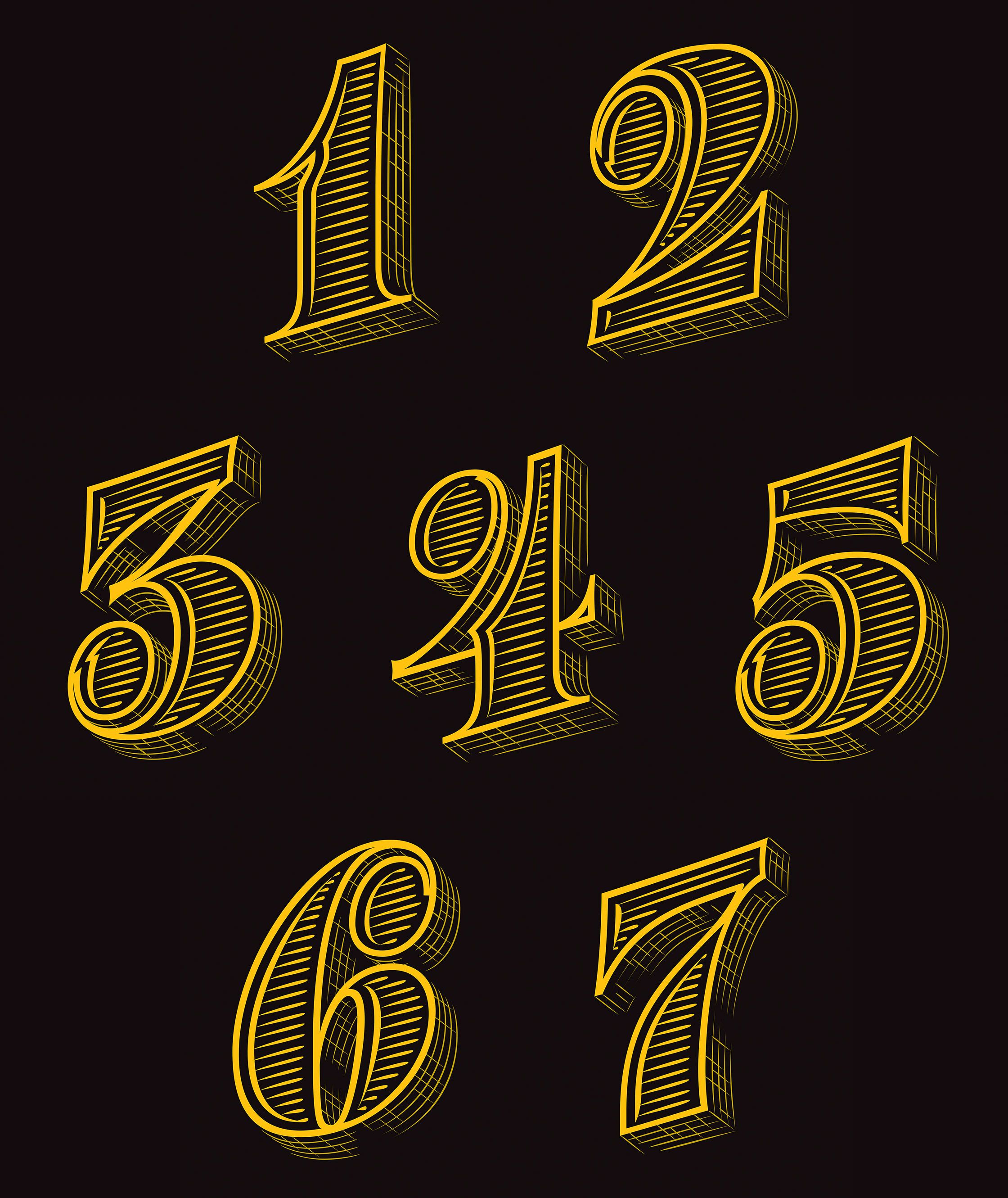 Variety Magazine Numbers Typography Tattoo Lettering Fonts Typography