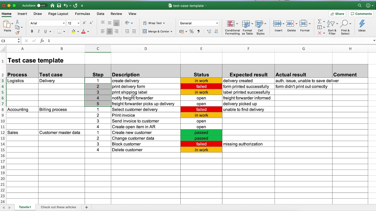 A Proven Test Plan Template For Software Testing Excel