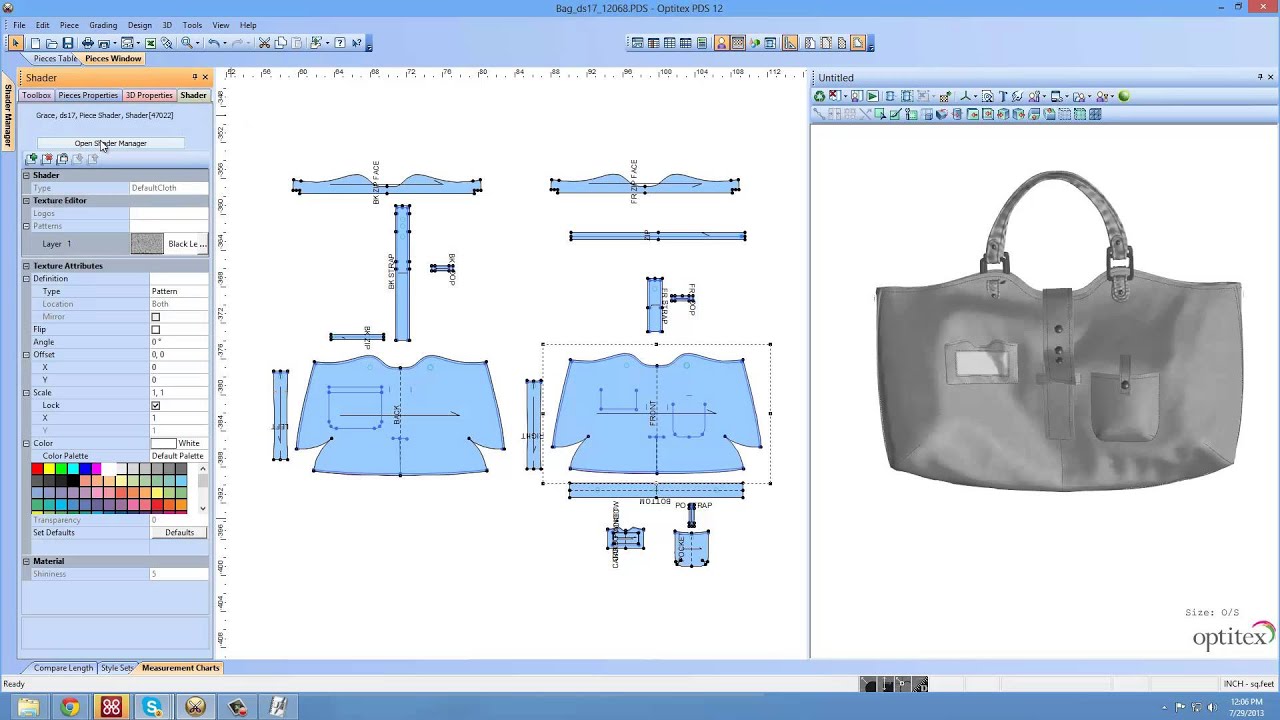 Optitex Virtual Bag Software Youtube