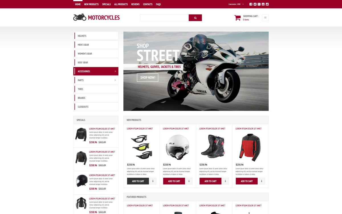 Stylish Online Shop Zencart Template Templatemonster